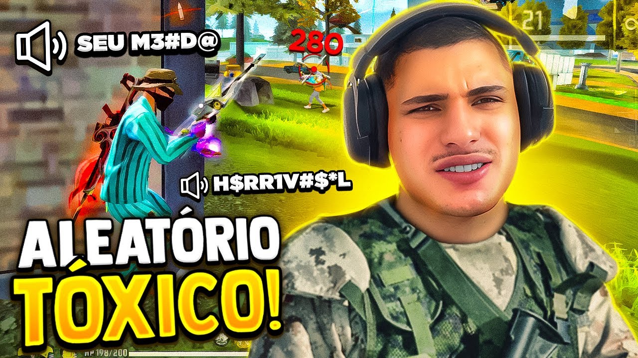 CALEI A BOCA DESSES ALEATÓRIOS QUE ME XINGARAM!😈🔥FREE FIRE MOBILE! JACKsx FF