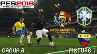 Copa América Centenario Simulation | Group B, Fixture 1 | Brazil vs. Ecuador