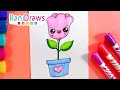 Cómo dibujar una FLOR kawaii - Paso a paso