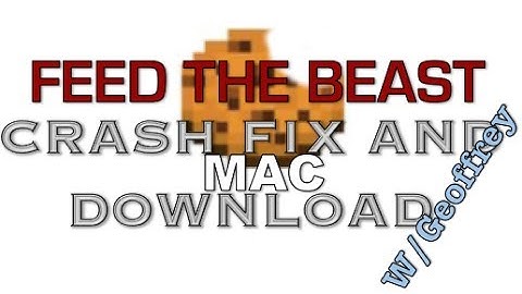 FTB Crash Fix (and Launcher Download) FOR MAC w/Geoffery Links in the Description