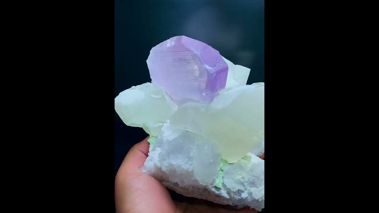Kunzite with Pollucite and Quartz