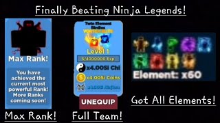 I Finally Beat Ninja Legends!!!