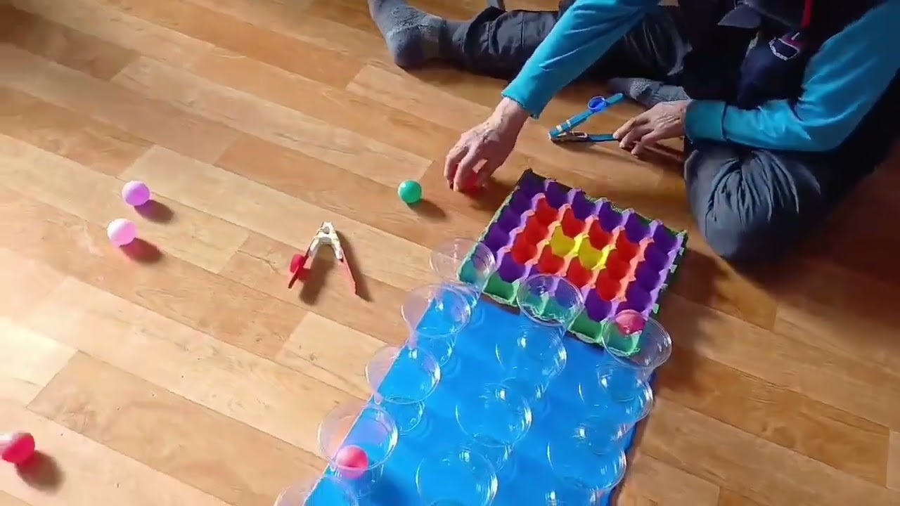 어르신 놀이 게임..탁구공놀이 . 어르신운동.  빨래집게 대포놀이.  서봉구~진도아리랑