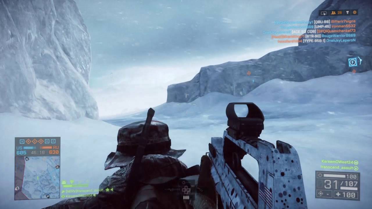 Snowmobile snowball fight Battlefield 4