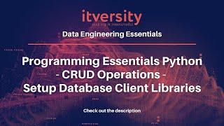 Programming Essentials Python - CRUD Operations - Setup Database Client Libraries Net Worth