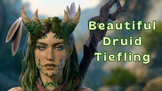 BG3 - Amaryllis, beautiful Tiefling druid - Baldur's Gate 3 Character Creation