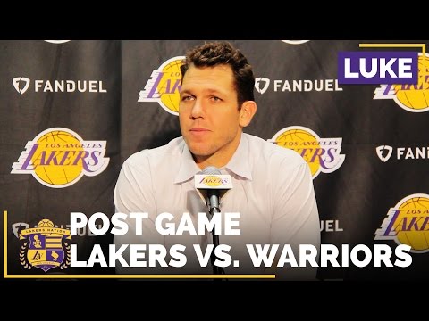 Luke Walton On Brandon Ingram & Jordan Clarkson Starting