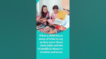 Why its important to establish routines for children?