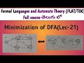 Minimization of DFA | minimal DFA | minimization of deterministic finite automata