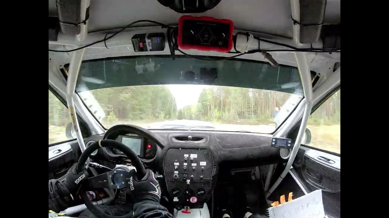 2025 Rally Baron Mäntsälä EK 2 in-car Simo Rantanen - Antti Ahonen nro 187