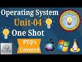 Operating System Unit 4 One Shot | Aktu Btech 4thSem | Operating Systems Most Important Topics