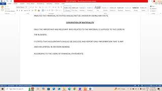 Explain Convention of Materiality in BUSY Tally Computer Software Tally Prime Excel Spreadsheet