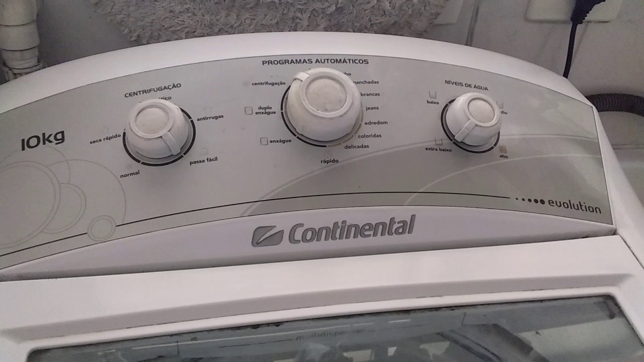 Manual Lavadora Continental Evolution