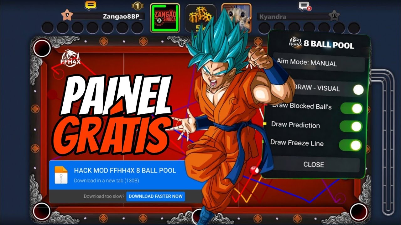 🎱 8 BALL POOL MOD MENU 🚀 FFH4X GRÁTIS 2026!! ATUALIZADO  | VIP | ANDROID & iOS | 100% ANTI-BAN 🎯