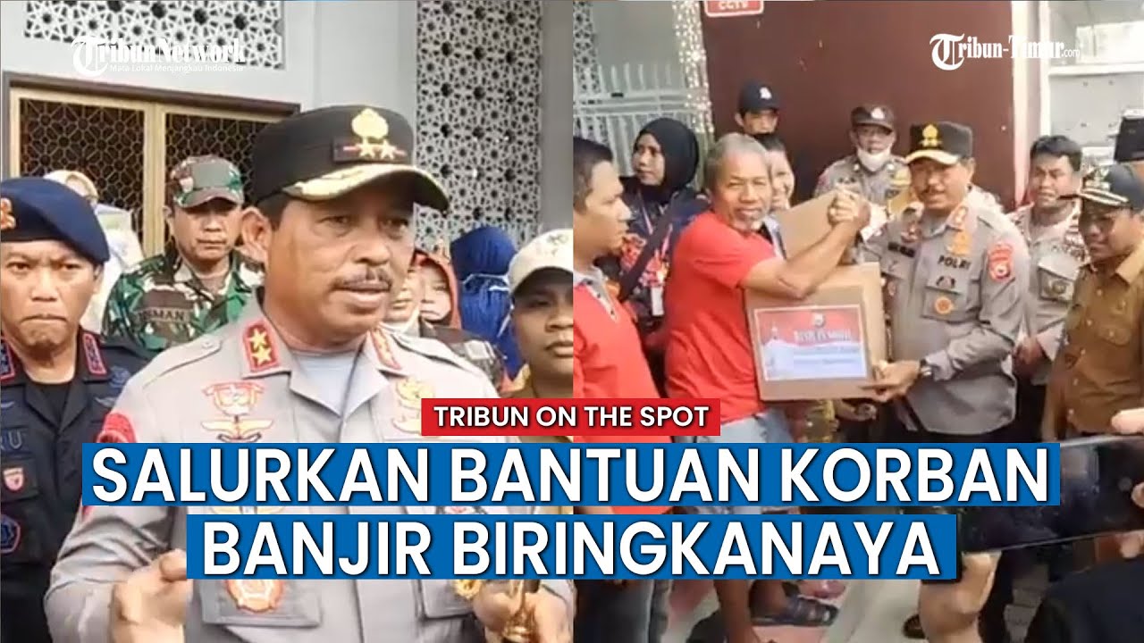 Kapolda Sulsel Irjen Pol Nana Sudjana Salurkan Bantuan Korban Banjir di Biringkanaya