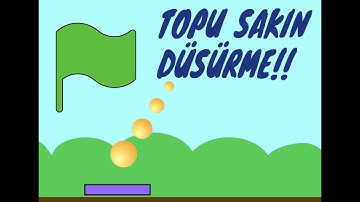Scratch İle Topu Düşürme (Ping Pong) Oyunu Temel Mantığı