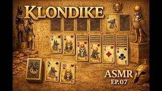 Ancient Egypt Klondike Solitaire ASMR 🐫 Relaxing Card Sounds (No Talking)