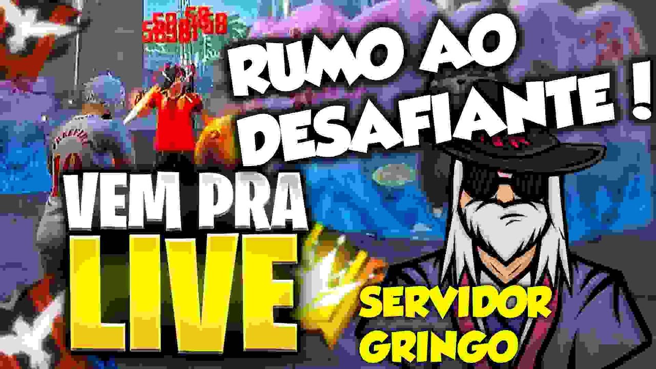 🔥 FREE FIRE AO VIVO 🔥 RANQUEADA SOLO 🔥 RUMO AO DESAFIANTE  🔥INFLUENCIADOR DA GARENA 🔥 LIVE ON 