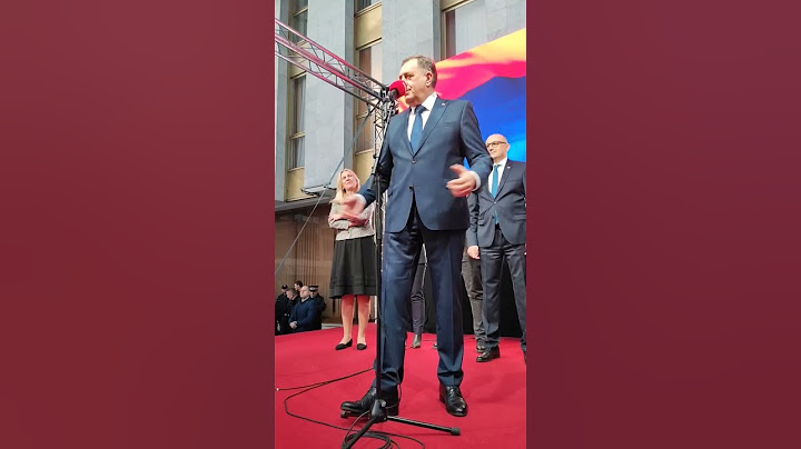 Milorad Dodik zapjevao i na mitingu podrške institucijama Srpske