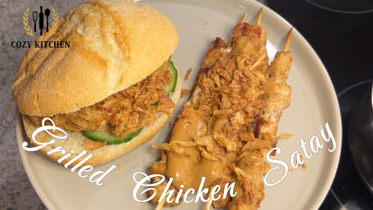 Grilled Chicken Satay 🤤🥰#cooking #food #recipe #chicken