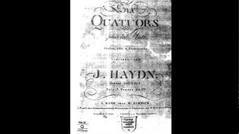 Haydn Quartet in C Major, Op. 76 No. 3 "Emperor": I. Allegro, flute & strings