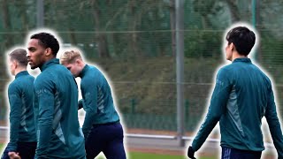 NO Martinelli but Timber and Tomiyasu TRAIN! | Arsenal train ahead of Porto Champions League clash