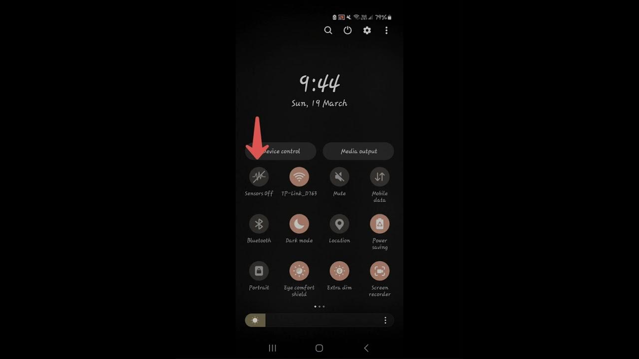How to Turn on and Off Sensors off option Android Phone. YouTube