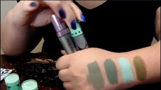 Jeffree Star Liquid Star Shadow in Garden Grove VS Blood Money Lipsticks