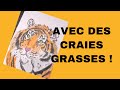 DESSINER UN DESSIN RÉALISTE AVEC DES CRAIES GRASSES POUR ENFANTS