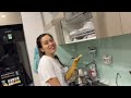 Wash dishes with my wife