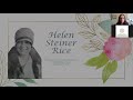 History at Home Presentation: Helen Steiner Rice