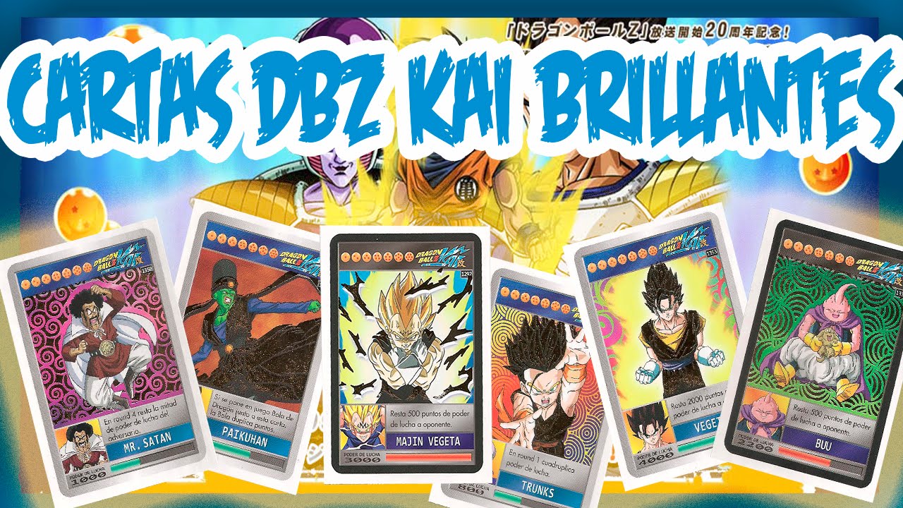 Cartas de Dragon Ball Z Kai Serie 9 BRILLANTES - YouTube