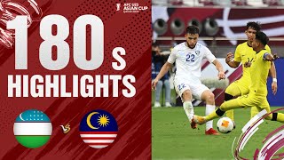 180s HIGHLIGHTS: U23 UZBEKISTAN - U23 MALAYSIA | SỨC MẠNH ÁP ĐẢO, CHIẾN QUẢ NHẸ NHÀNG | AFCU23 2024