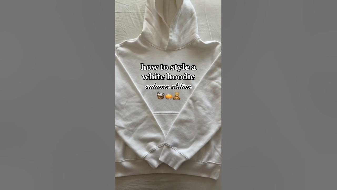 How to style a white hoodie ☁️