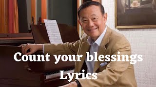 Count your blessings (Lyrics) - Jose Mari Chan chords