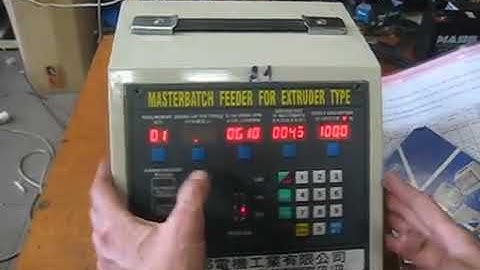 Master Batch Feeder test