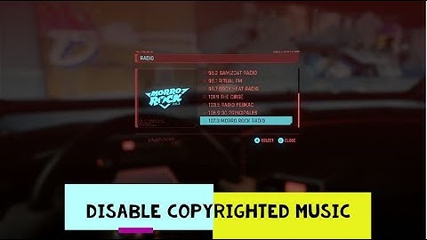How to disable Copyrighted Music in Cyberpunk 2077: This one