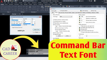 AutoCAD - Command Bar Text Font Style/Size | Autocad Command Line Text Font | CAD CAREER