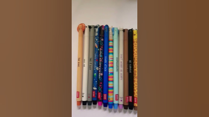 Les stylos des mois.