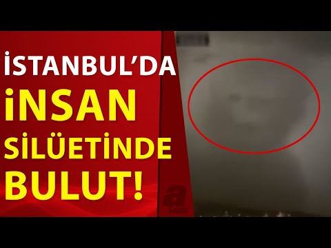 İstanbul'da gökyüzünde oluşan bulut görenleri şaşkına çevirdi! | A Haber