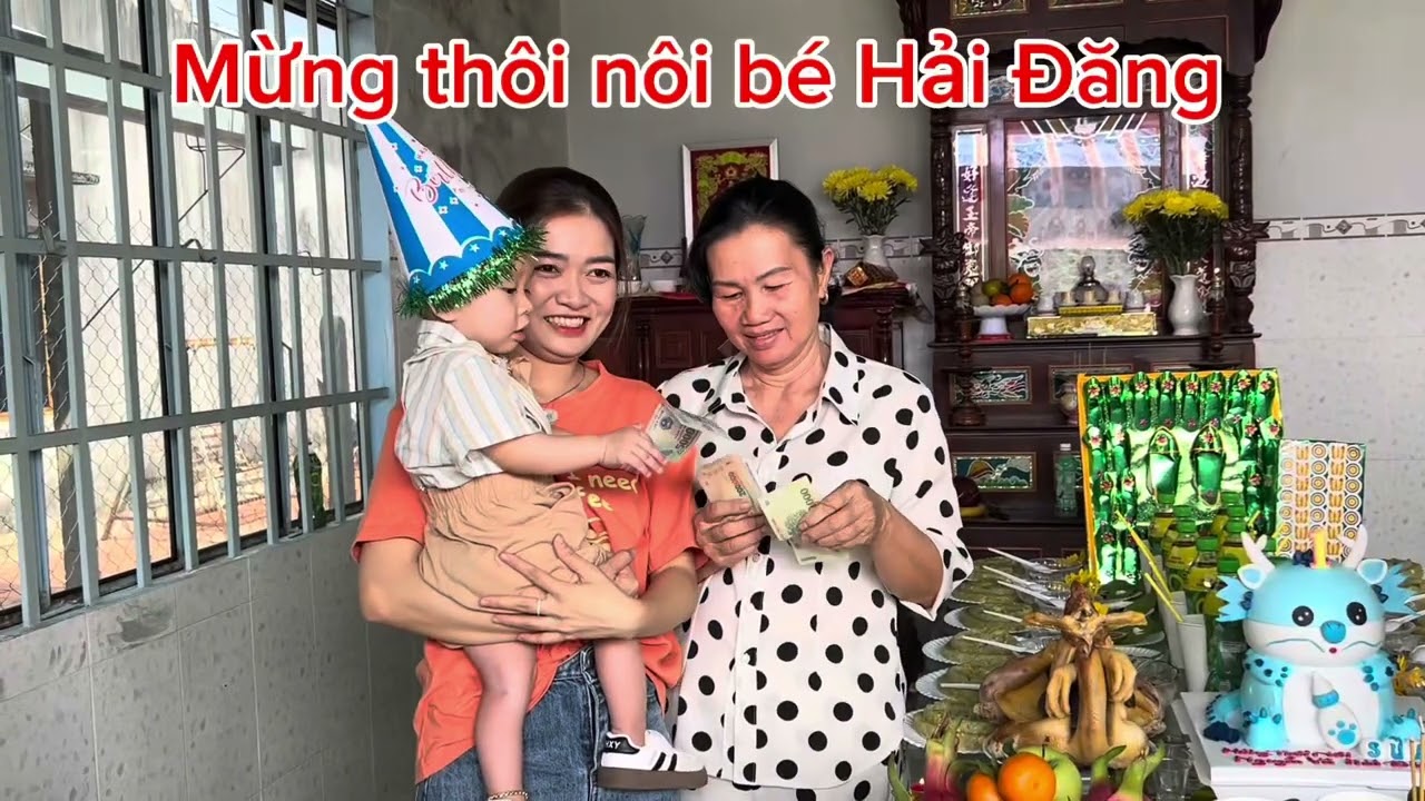Mừng thôi nôi bé Hải Đăng, chúc con mau ăn chóng lớn 🍔🍧🍕🍰🍔🍦