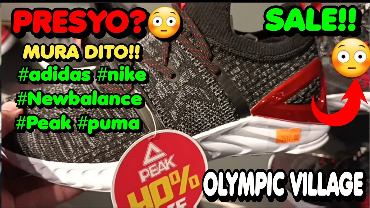 Trinoma😳 SALE! OLYMPIC VILLAGE 40% Off Selected Items/ PEAK, ADIDAS ...