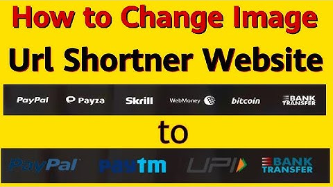 How to Change Image in URL Shortner Website ?