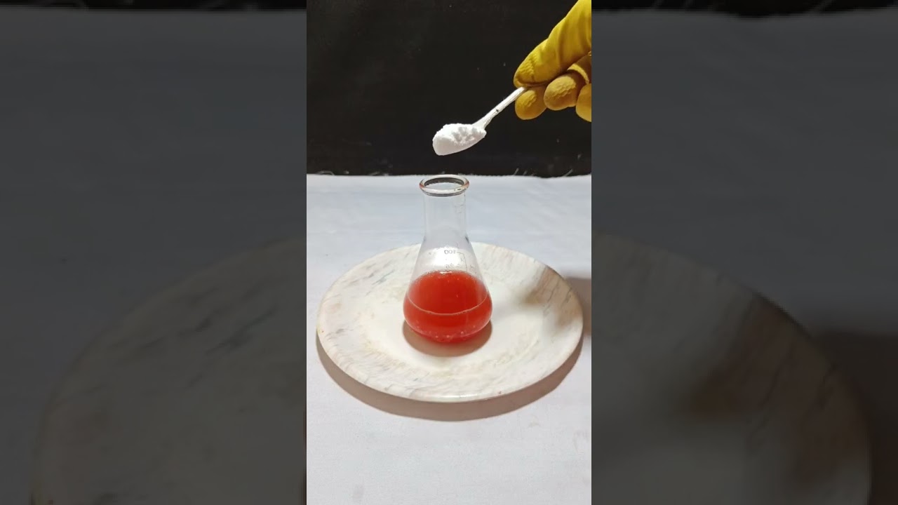 Making volcano with Colgate and baking soda