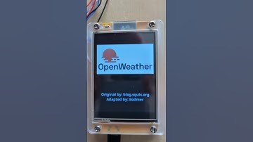ESP32 Cheap Yellow Display CYD OpenWeatherMap booting