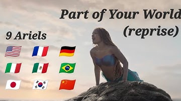 Part of Your World(reprise) 9 languages One Line Multi-language　#TheLittleMermaid