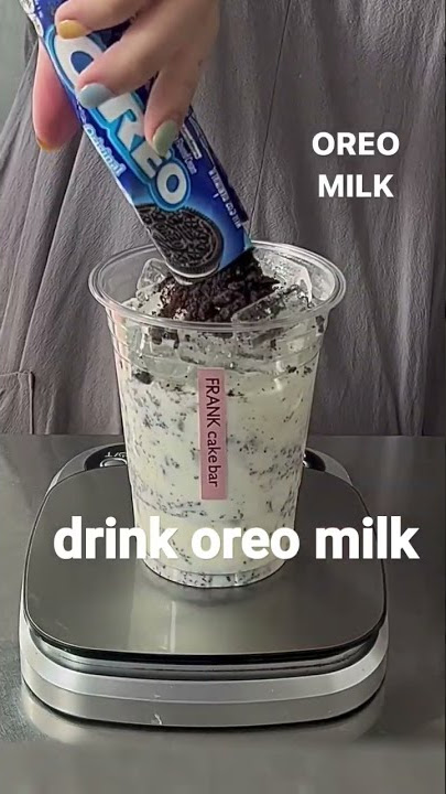 cara membuat minuman simpel oreo milk