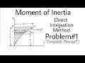 13. Moment of Inertia by Direct Integration | Very Important Problem#1 | Complete Concept