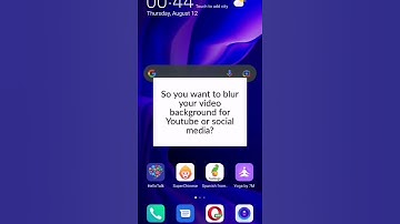 How to blur video background on your phone? #short