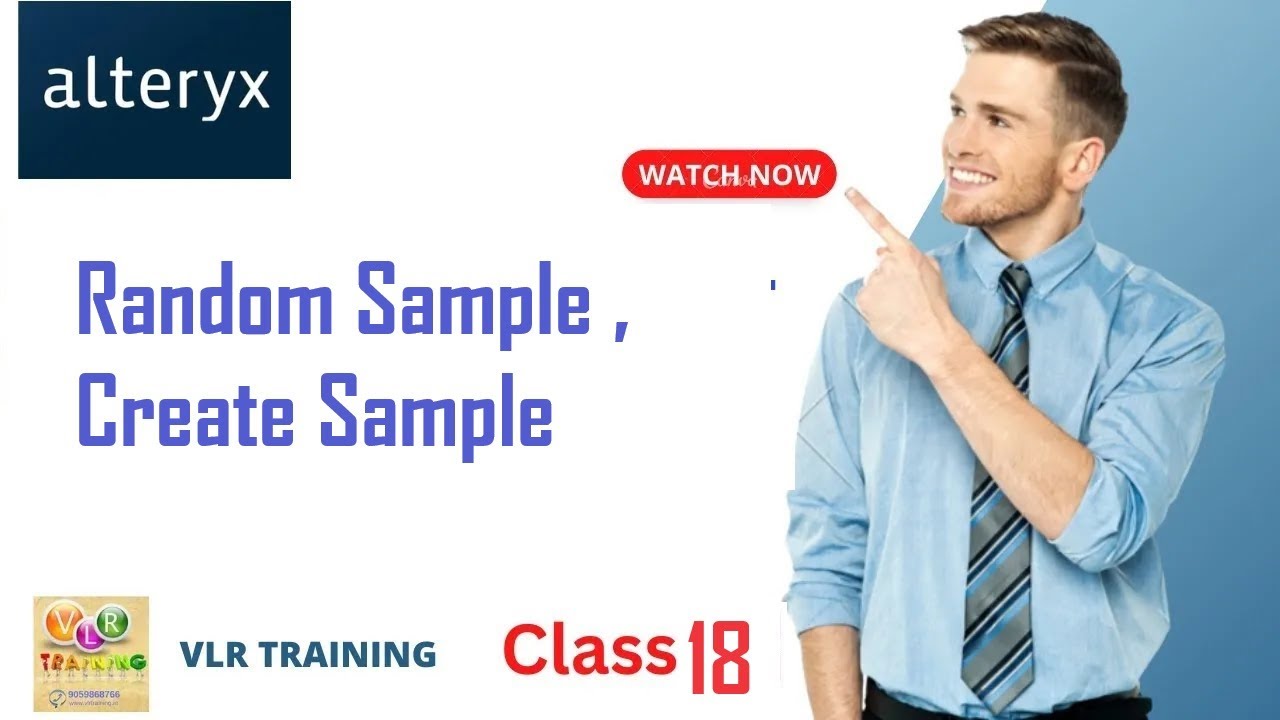 Random Sample ,Create Samples tool Alteryx Training Videos in Telugu 18 ...